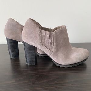 Genuine leather upper booties